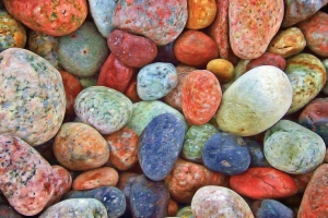 gekleurde stenen